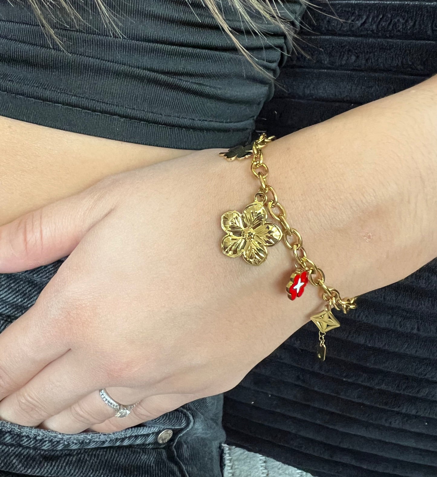 Bracelet “Lucky Charm” – Acier inoxydable