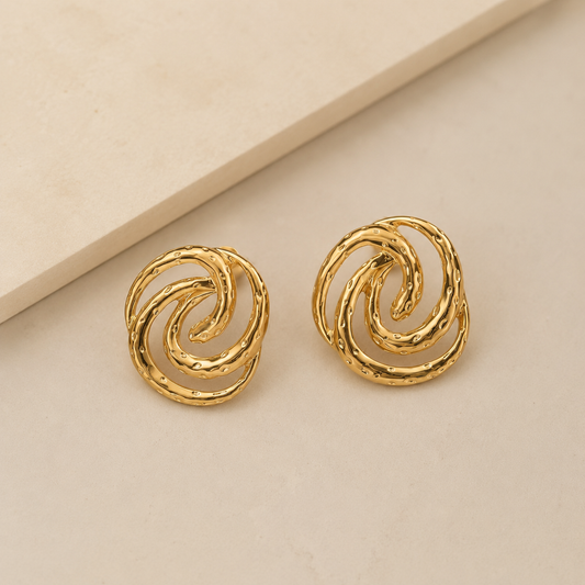 Boucles d’Oreilles Spiraléa Dorée