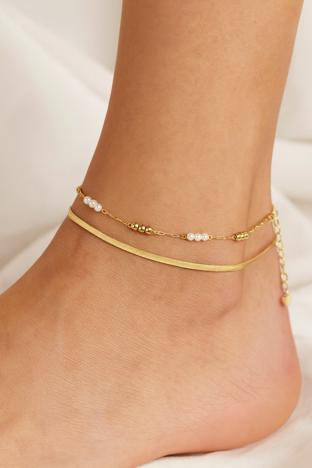 Bracelet Cheville Perla Dorée