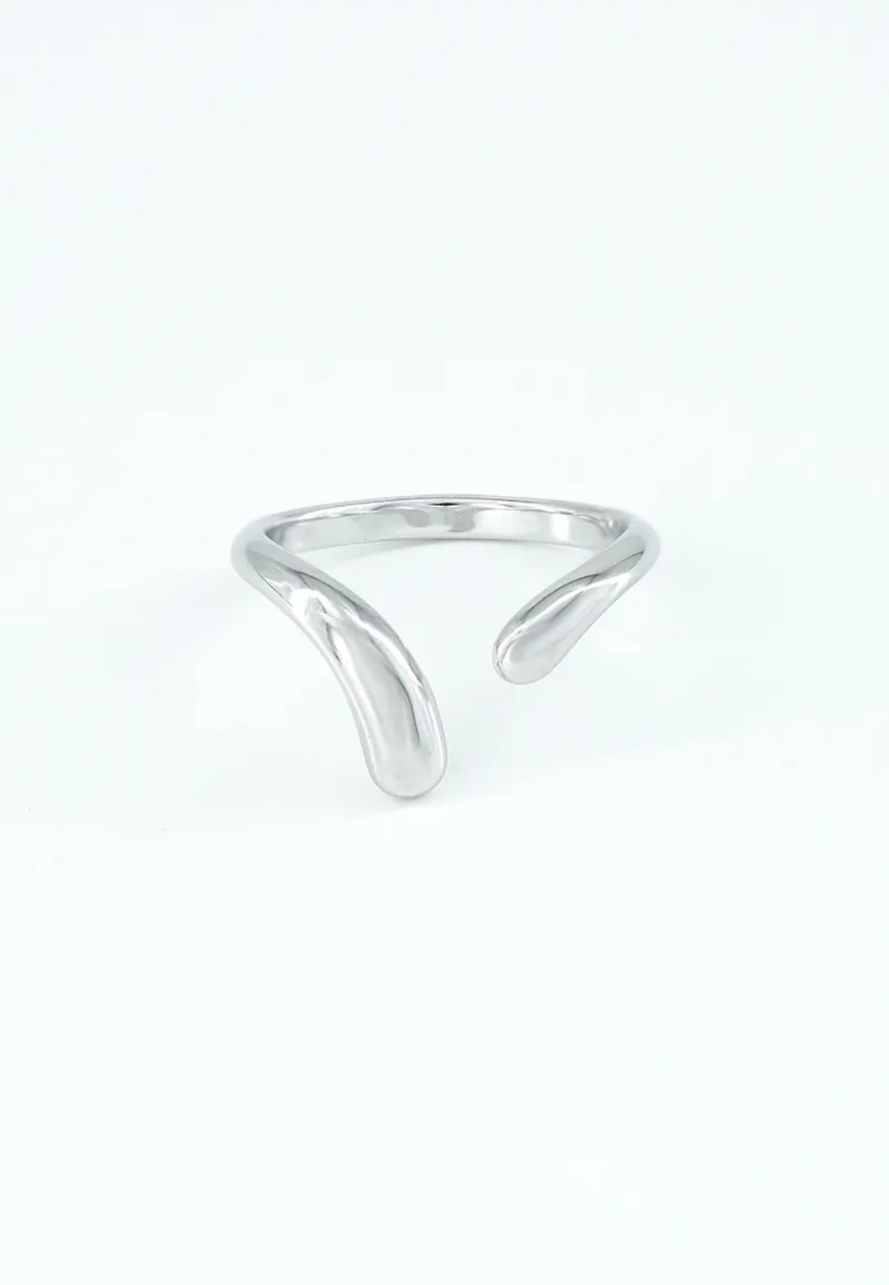 Bague Flow – Acier Inoxydable Argent