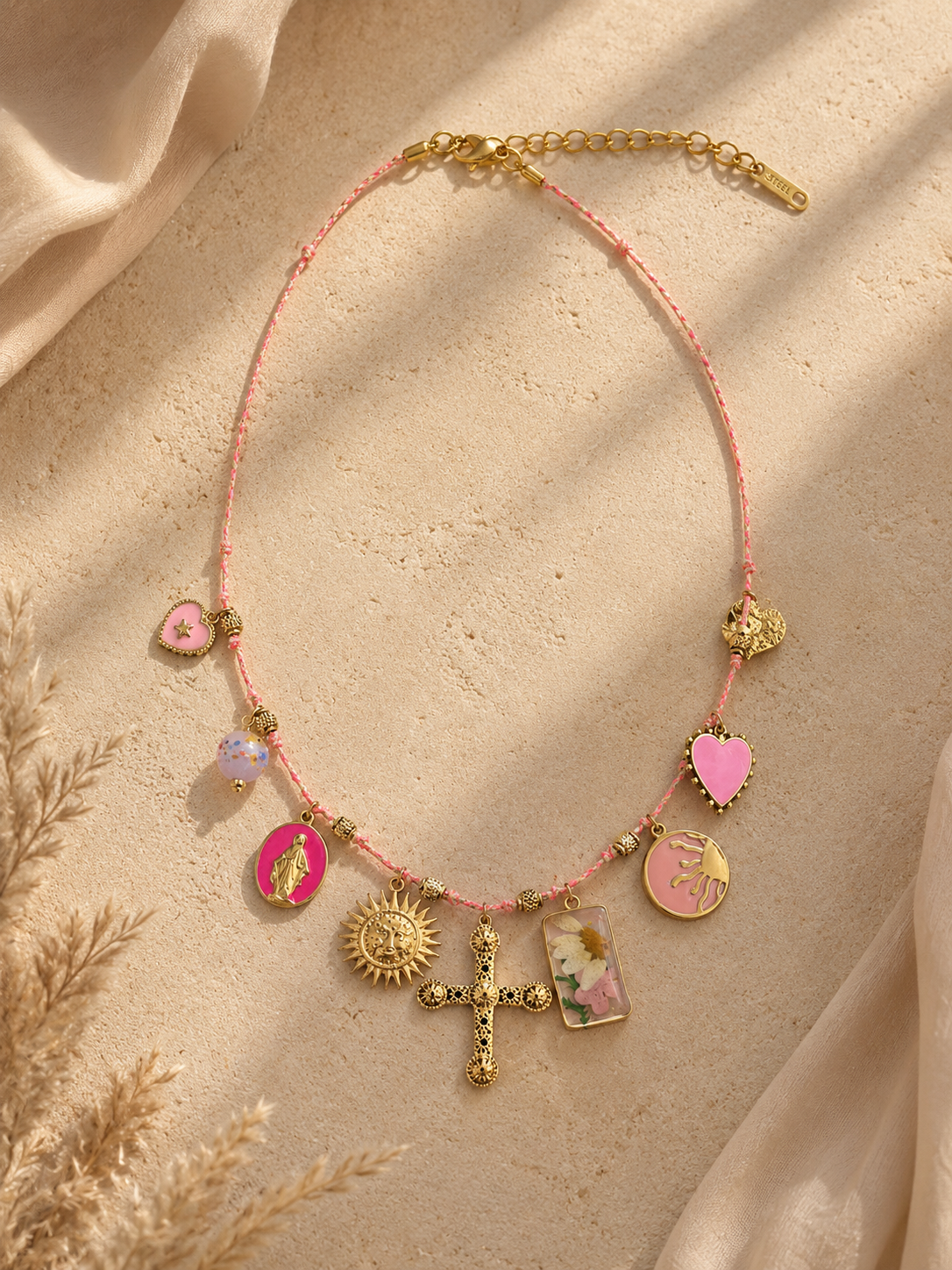 Collier Croix Divine – Acier Inoxydable