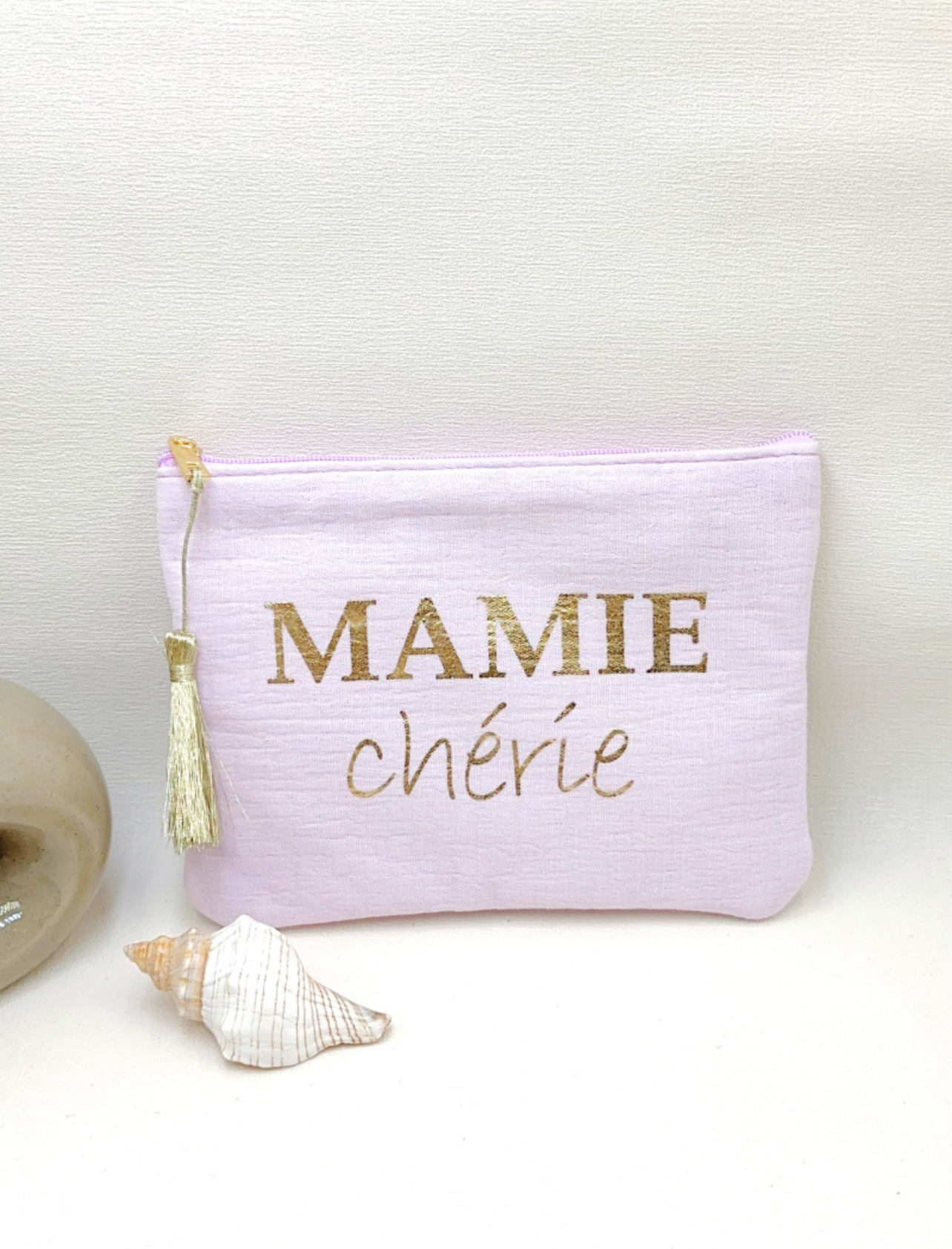 Pochette “Mamie Chérie” – Lila