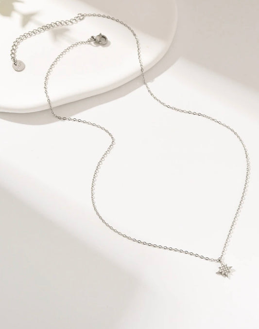 Collier “Éclat Lunaire” - Argenté