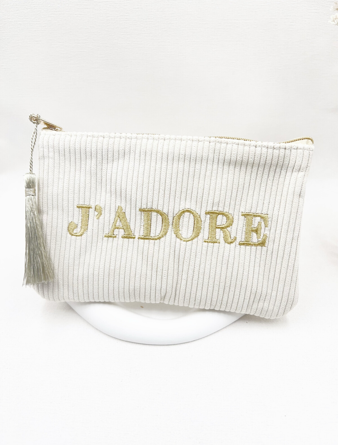 Pochette “J’ADORE” – Édition Velours Côtelé