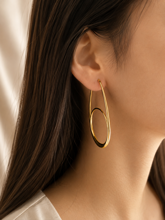 Boucles d’Oreilles Élancia Dorée