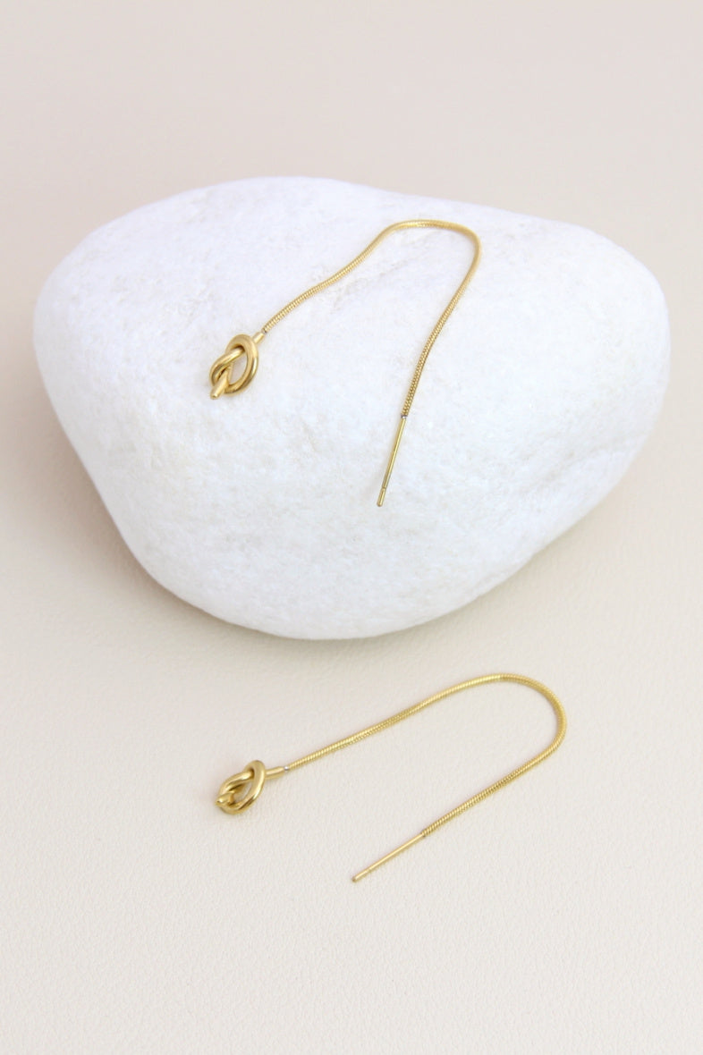 Boucles d’oreilles Nœud Doré