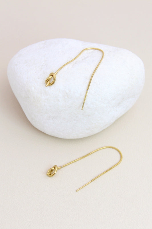 Boucles d’oreilles Nœud Doré