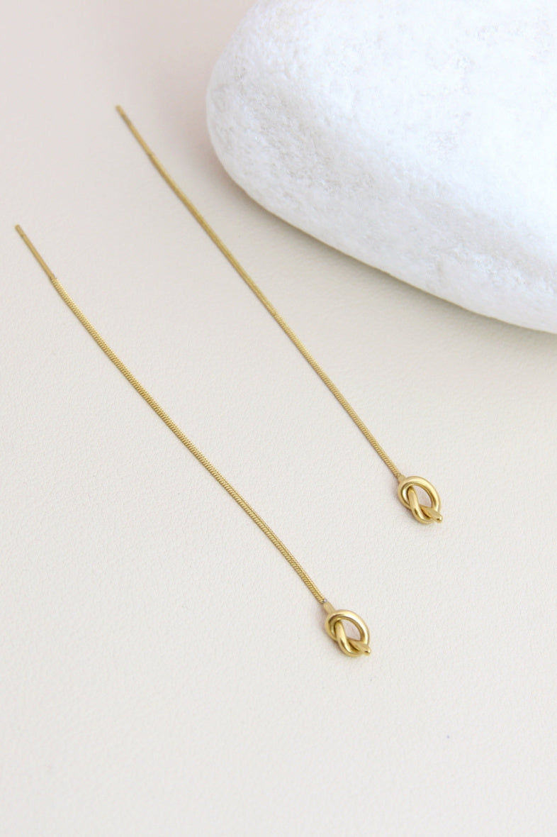 Boucles d’oreilles Nœud Doré