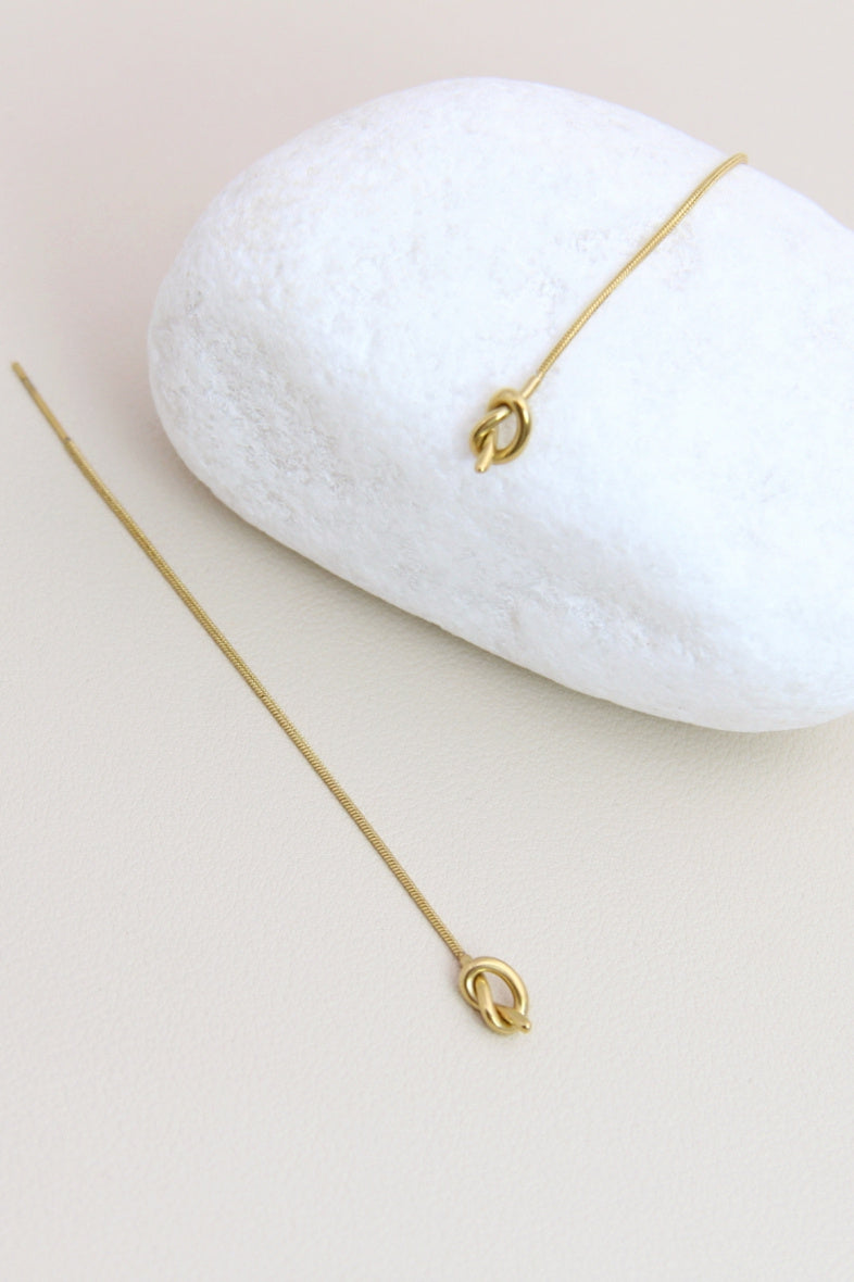 Boucles d’oreilles Nœud Doré